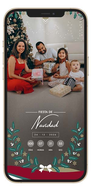 Invitación Web Navidad 2 dispositivo