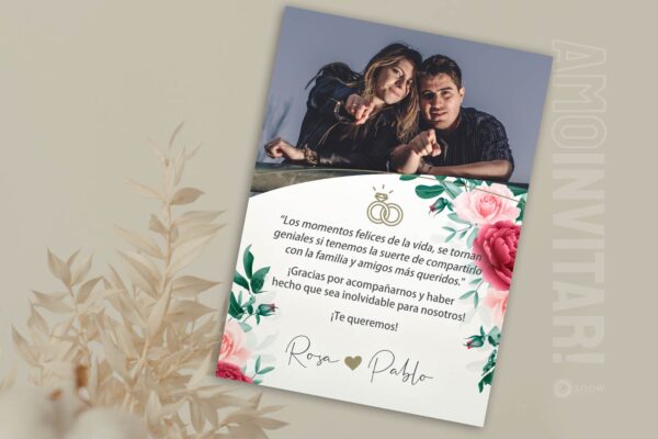 Tarjeta de agradecimiento - Imagen 2