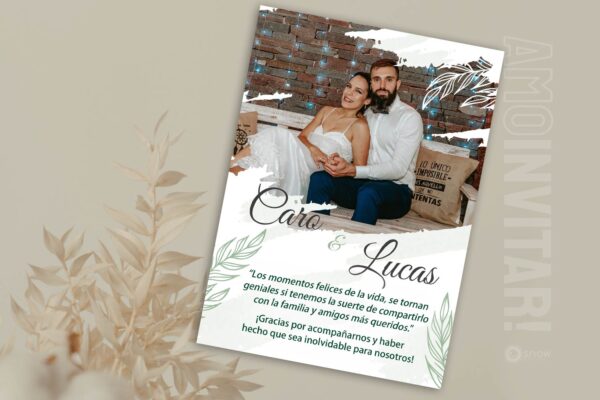 Tarjeta de agradecimiento - Imagen 4