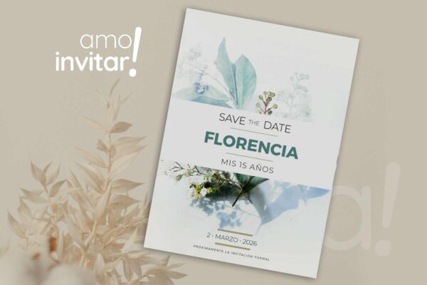 Save The Date Tarjeta 15 años - Imagen 3