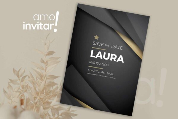 Save The Date Tarjeta 15 años - Imagen 6