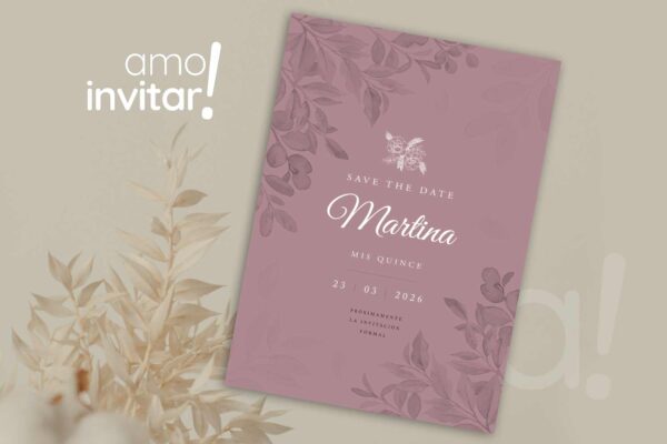 Save The Date Tarjeta 15 años - Imagen 10