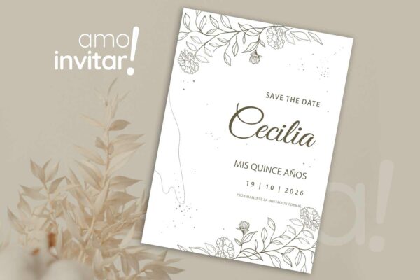 Save The Date Tarjeta 15 años - Imagen 15