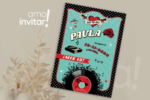 Save The Date Tarjeta 15 años - Imagen 18