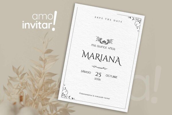 Save The Date Tarjeta 15 años - Imagen 19