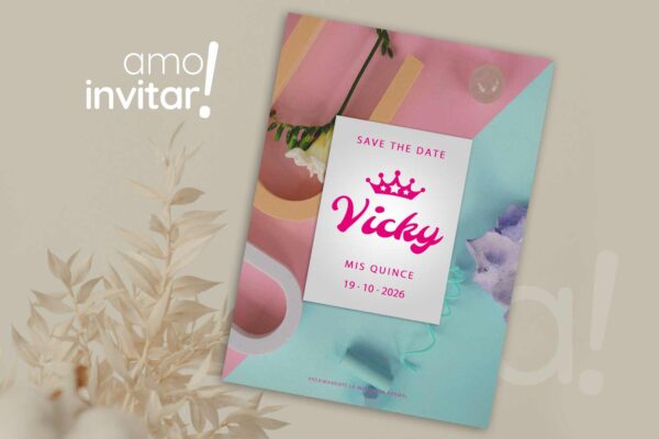 Save The Date Tarjeta 15 años - Imagen 22