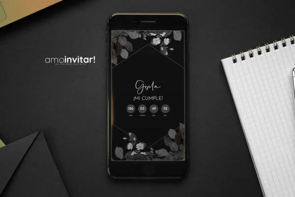 Invitación Web Cumpleaños Minimal - Imagen 4