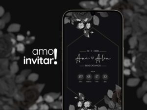 Invitación Web Black Boda