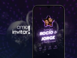Invitación Web Disco Boda