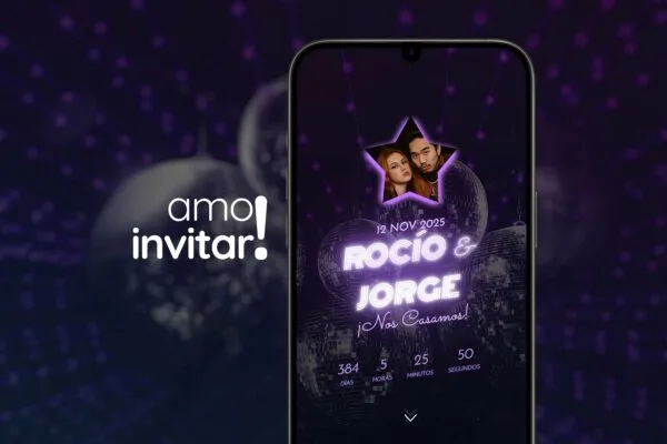 Invitación Web Disco