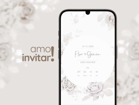 Invitación Digital White Boda