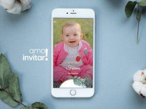 Invitación Web Bautizo / Bautismo Garden
