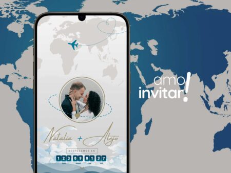 Invitación Digital Travel Boda