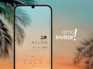 Invitación Web Beach 15 años