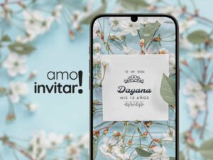 Invitación Web Floral 15 Años