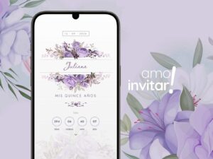 Invitación Web Lila 15 años