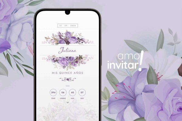 Invitación Web Lila 15