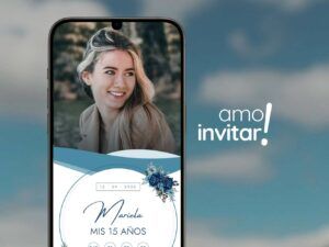 Invitación Web Sky 15 años